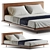 Sleek Minotti Bed Scene Pack 3D model small image 7