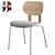 Modern Upholstered Stackable HD Chair 3D model small image 1