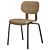 Modern Upholstered Stackable HD Chair 3D model small image 2