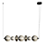 Modern Hanging Light Fixture: MAYTONI MOD307PL-L40B3K 3D model small image 2