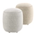 Fluffy Sweet Pouf Beige White 3D model small image 1