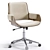 Sleek Onyx Kellan Office Chair 3D model small image 3