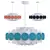 Modern Multicolor Chandelier Set 3D model small image 3