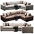 Stylish Oceanside Sofa Sectional 3D model small image 1