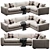 Stylish Oceanside Sofa Sectional 3D model small image 2