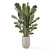 Handmade Stone Pot with Indoor Plants 3D model small image 4