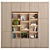 Modular Editable Shelving Unit 3D model small image 1