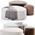 Stylish GOGO Pouf Collection by Leyform. 3D model small image 2