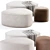 Stylish GOGO Pouf Collection by Leyform. 3D model small image 4