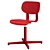  HD Chair Pedestal in Designer Finishes 3D model small image 3