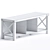 Elegant Storage Bench 3D model small image 3