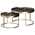 Modern Gold Marble Coffee Table 3D model small image 2