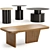 Modern Coffee Table Set Ensemble 3D model small image 1