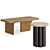 Modern Coffee Table Set Ensemble 3D model small image 3