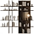  Decorative Rack Set with Shelves 3D model small image 1