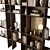  Decorative Rack Set with Shelves 3D model small image 3