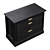 Elegant Vyzha Nightstand Oak 3D model small image 4