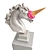 Unicorn Fantasy Ceramic Sculpture 3D model small image 3