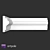 SMG428 Gypsum Moldings H40х16 mm 3D model small image 1