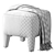 Elegant Turner Ottoman with Metal 3D model small image 6