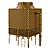 Industrial Cooling Tower 4K Model 3D model small image 4