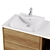  Oak & Marble Vanity Set 3D model small image 2