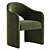 Modern Dining Armchair: Anaya 3D model small image 1