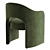 Modern Dining Armchair: Anaya 3D model small image 3