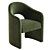 Modern Dining Armchair: Anaya 3D model small image 4