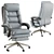 Ergonomic Leather Office Chair 3D model small image 5