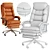 Ergonomic Leather Office Chair 3D model small image 6