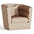 Luxury Velvet Armchair: Temptation Chic 3D model small image 4