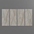 Elegant Silver Porcelain Tiles 3D model small image 3