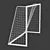 Indoor/Outdoor Mini Football Goal/Gate 3D model small image 2