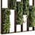 Botanical Wooden Frame Wall Decor 3D model small image 3