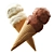 Two-Tone Ice Cream Cone 3D model small image 10