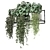 Metal Shelf with Hanging Plants 3D model small image 5