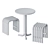 Modern Outdoor Table Set Nokk 3D model small image 4