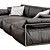 Sleek Plag Sofa Set 2019 3D model small image 4