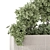 Outdoor Concrete Pots with Plants 3D model small image 3