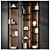 Modern Geometric Bookshelf Furniture 3D model small image 1