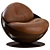 Esfera Lounge Armchair: Timeless Elegance 3D model small image 1