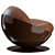 Esfera Lounge Armchair: Timeless Elegance 3D model small image 5