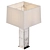 Quartz Crystal Brass Lamp 3D model small image 2