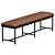 Elegant Zancor Bench Seat 3D model small image 3