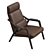 Elegant Porada Loretta Armchair 3D model small image 2