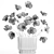 Modern Field Flower Bouquet 3D model small image 7