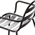 Joncols Outdoor Chair with Cushion 3D model small image 5