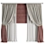 Elegant Curtain Set M64 3D model small image 1