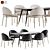 Modern Dining Set Collection 3D model small image 4